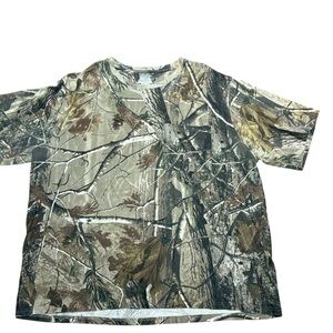 Realtree 2XL Camouflage Short Sleeve Cotton Tee